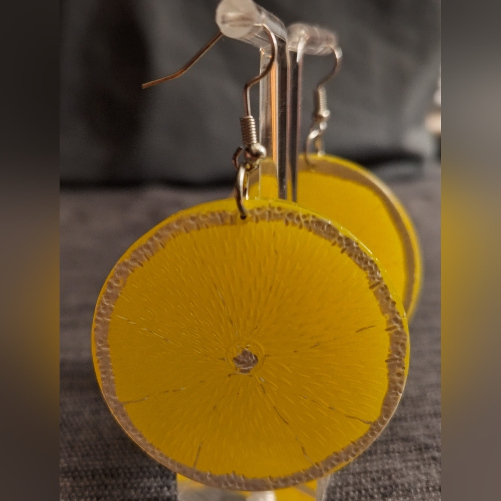 Lemon 🍋 Slice Earrings